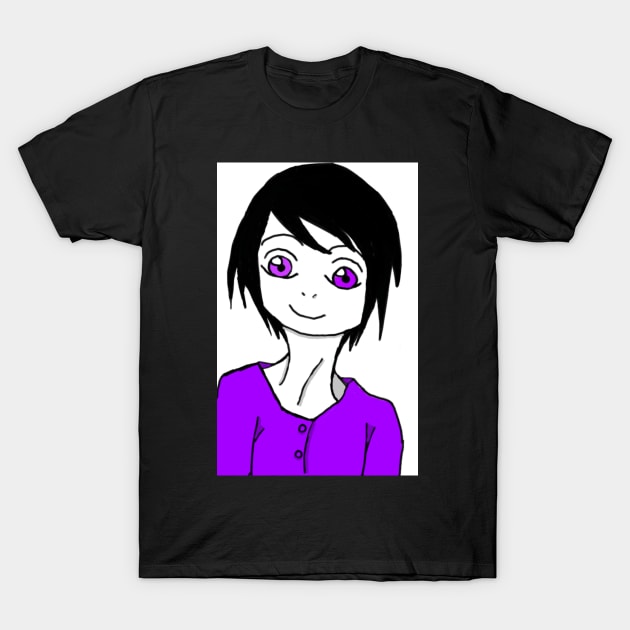 anime guy with black hair T-Shirt by cheygrl1996
